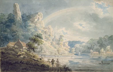 Scene near the New Weir, Monmouthshire